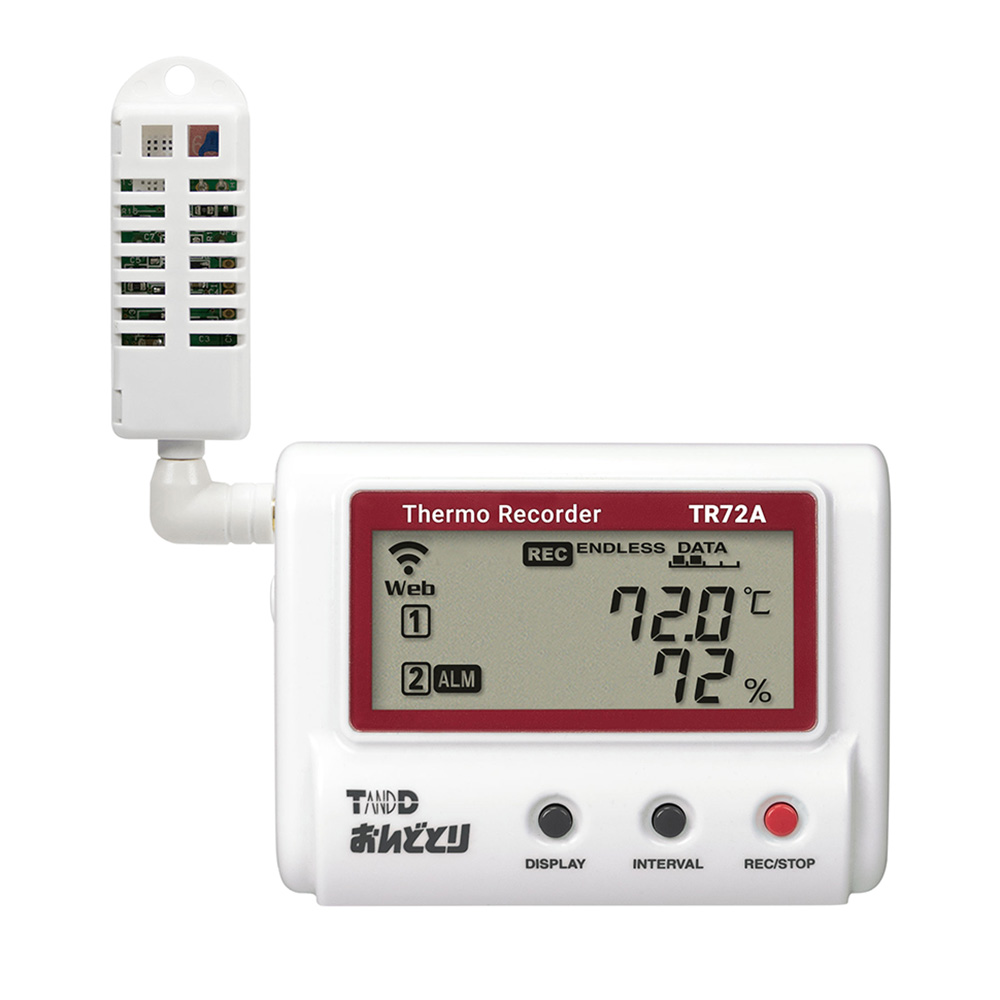 温湿度記録計 おんどとり（無線LAN） 試験成績書付き TR72A,分析・特殊機器,公害・環境機器,環境測定器（検知管・ガスモニター）,2.計測・測定・検査,C.データロガー・記録計