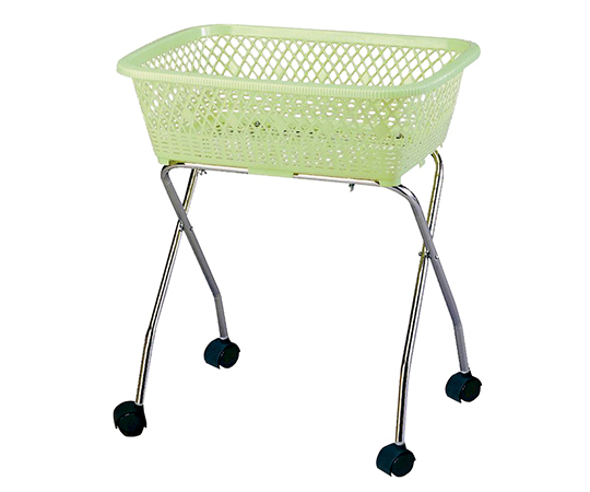 脱衣カゴ キャスター付き グリーン 560×420×570mm DP-10C（1段）