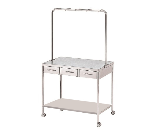 点滴処置台 中-棚付 中-棚付き