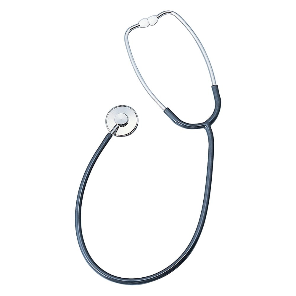 聴診器 内バネ式 シングル グレー 0110B115
