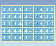 X線フィルム袋用 カラーナンバーラベル 1袋（10片×10枚入） CNL-S4