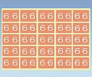 X線フィルム袋用 カラーナンバーラベル 1袋（10片×10枚入） CNL-S6