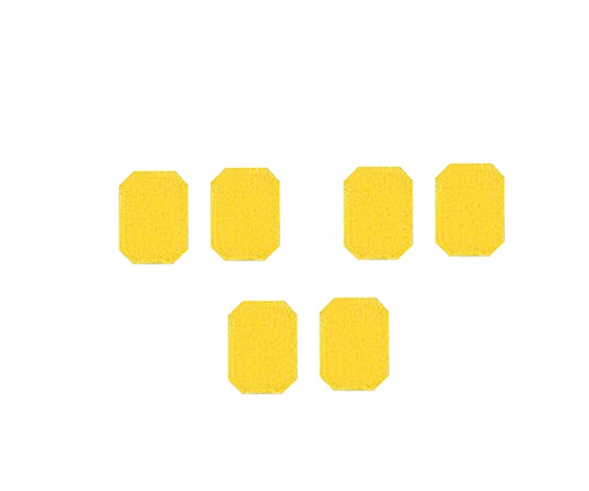 マグネットマーク（文字なし） イエロー 6個入 JC型