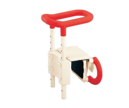 高さ調節付浴槽手すり（安寿） レッド UST-130 536-600