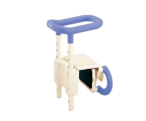 高さ調節付浴槽手すり（安寿） ブルー UST-130 536-601