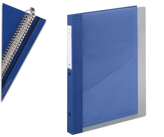 カルテブック A4・30穴・クリヤー ブルー CYC4-30L-1