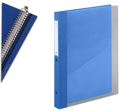 カルテブック A4・30穴・クリヤー ライトブルー CYC4-30L-2