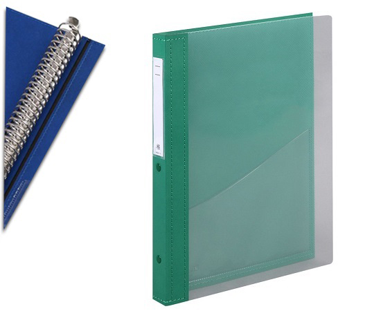 カルテブック A4・30穴・クリヤー ライトグリーン CYC4-30L-4