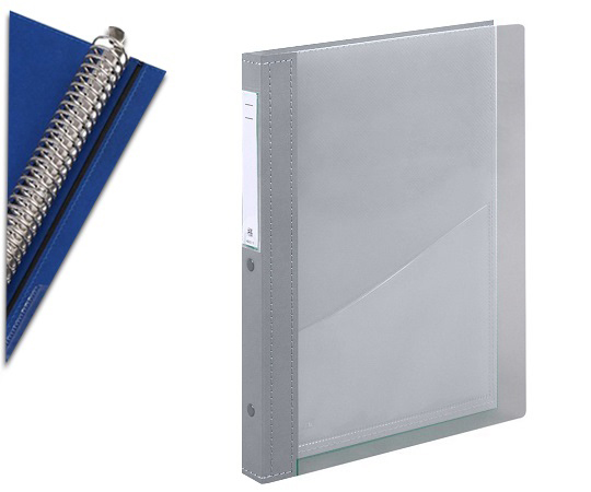 カルテブック A4・30穴・クリヤー シルバー CYC4-30L-6