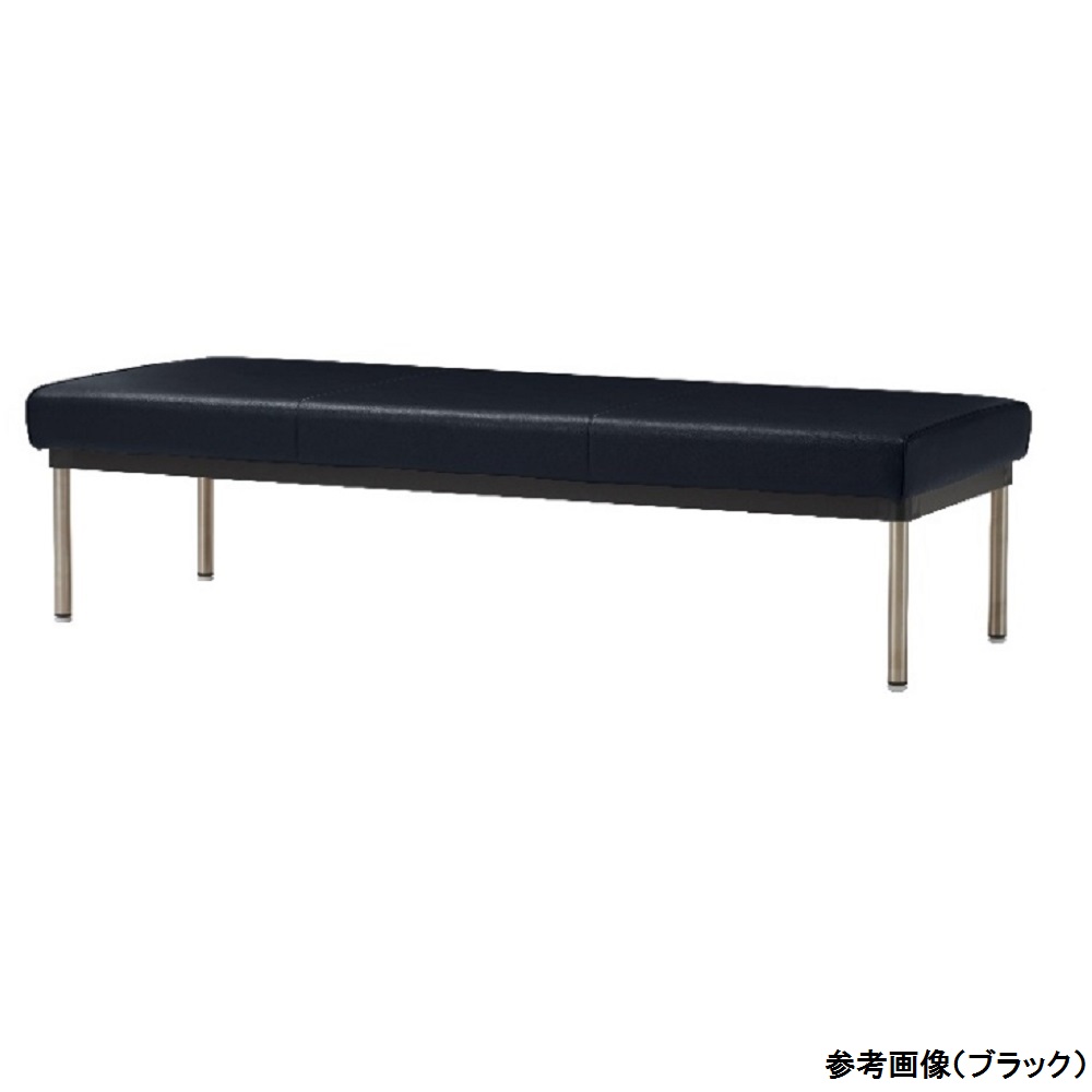 長椅子（抗菌・防汚・耐アルコール次亜塩素酸対応レザー）背無し ダークブラウン MBC-1755