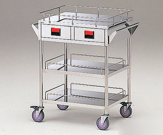 カラフルカート K3S-R 3段-赤 600×450×855mm