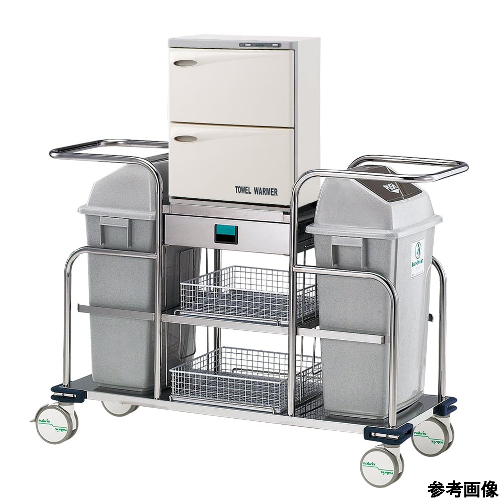 清拭オムツ交換車 18L×2段（おしぼり130～160本収納） PPL-2-J16II