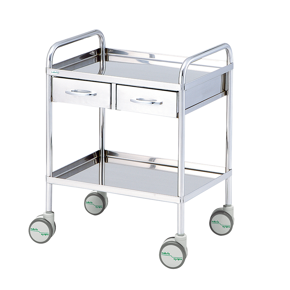 枠付き回診車（2段） 603×453×787mm W6045W