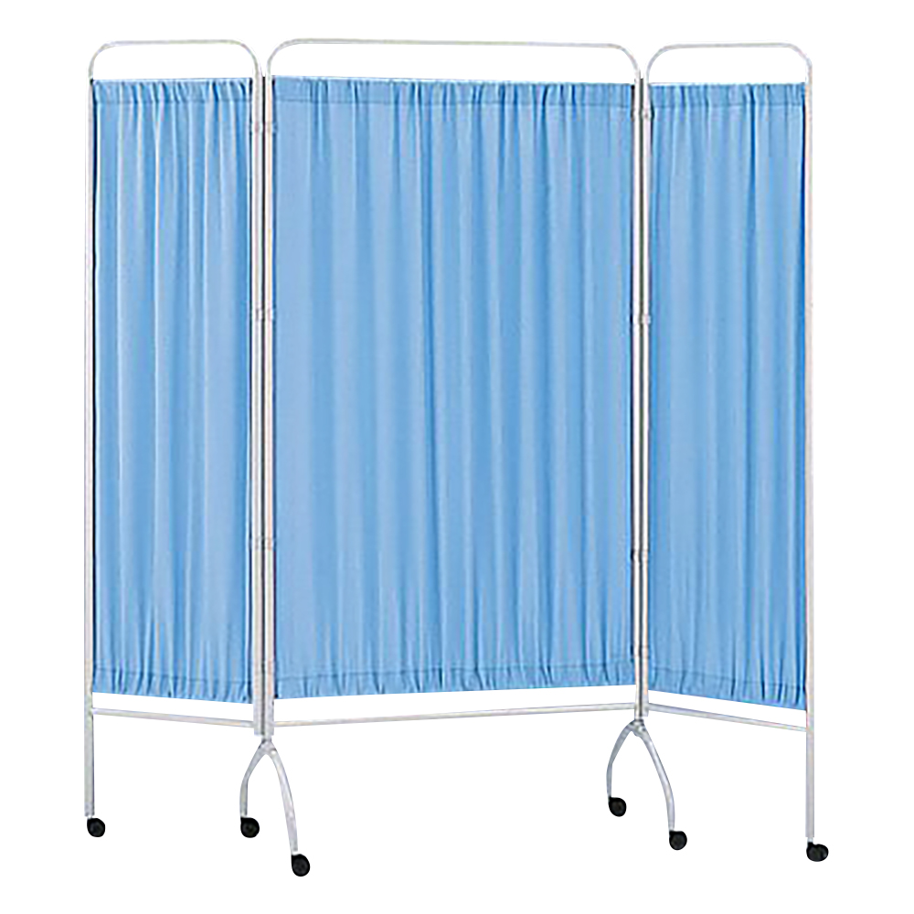 衝立[抗菌タイプ]　 3枚　ブルー　900mm+450mm×2 CN-1845(BL)