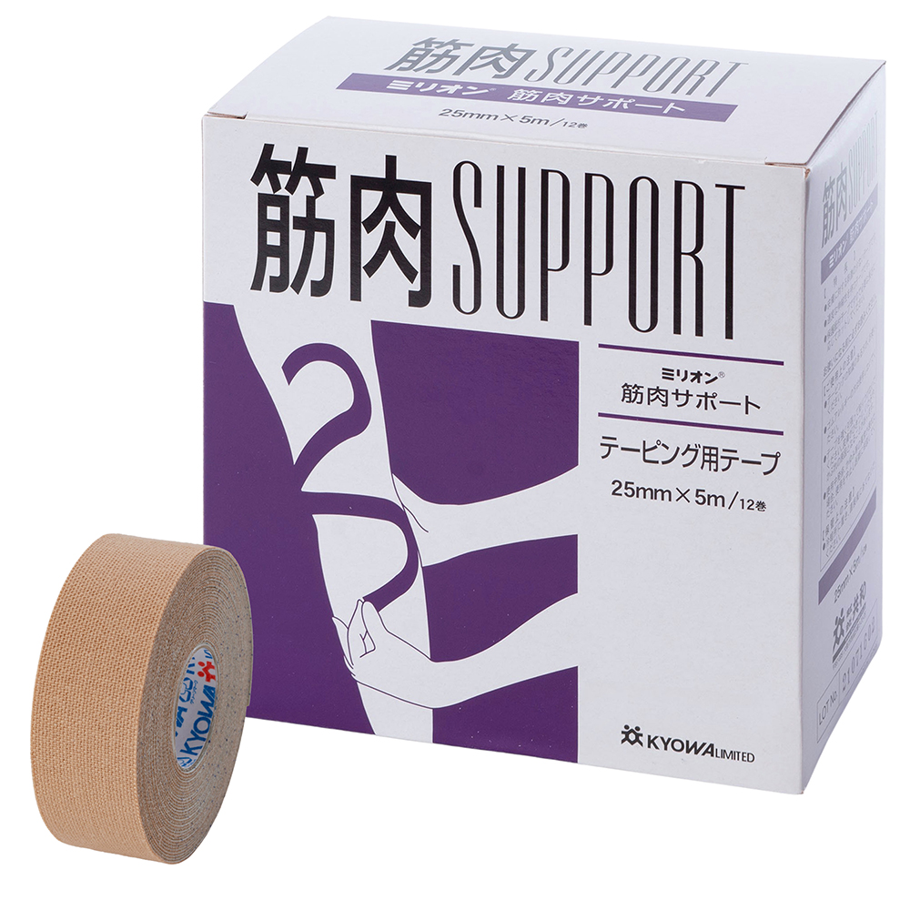 テーピング用テープ[筋肉サポート] 12巻入 LN-D25