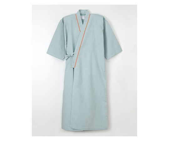 ゆかた型患者衣グリーン（男女兼用） EL SG-1440