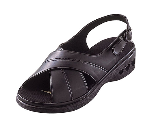 パーフェクトナース(ナースシューズ) クロスバンド ブラック SS PN00203