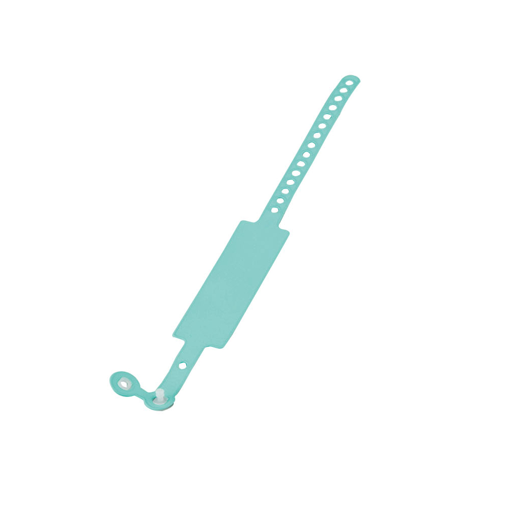 入院患者識別バンド 無地 グリーン 1箱（100本入） SF-90ST