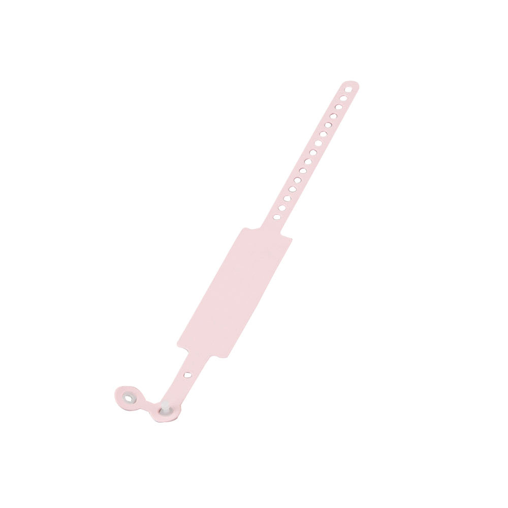 入院患者識別バンド 無地 ピンク 1箱（100本入） SF-90ST