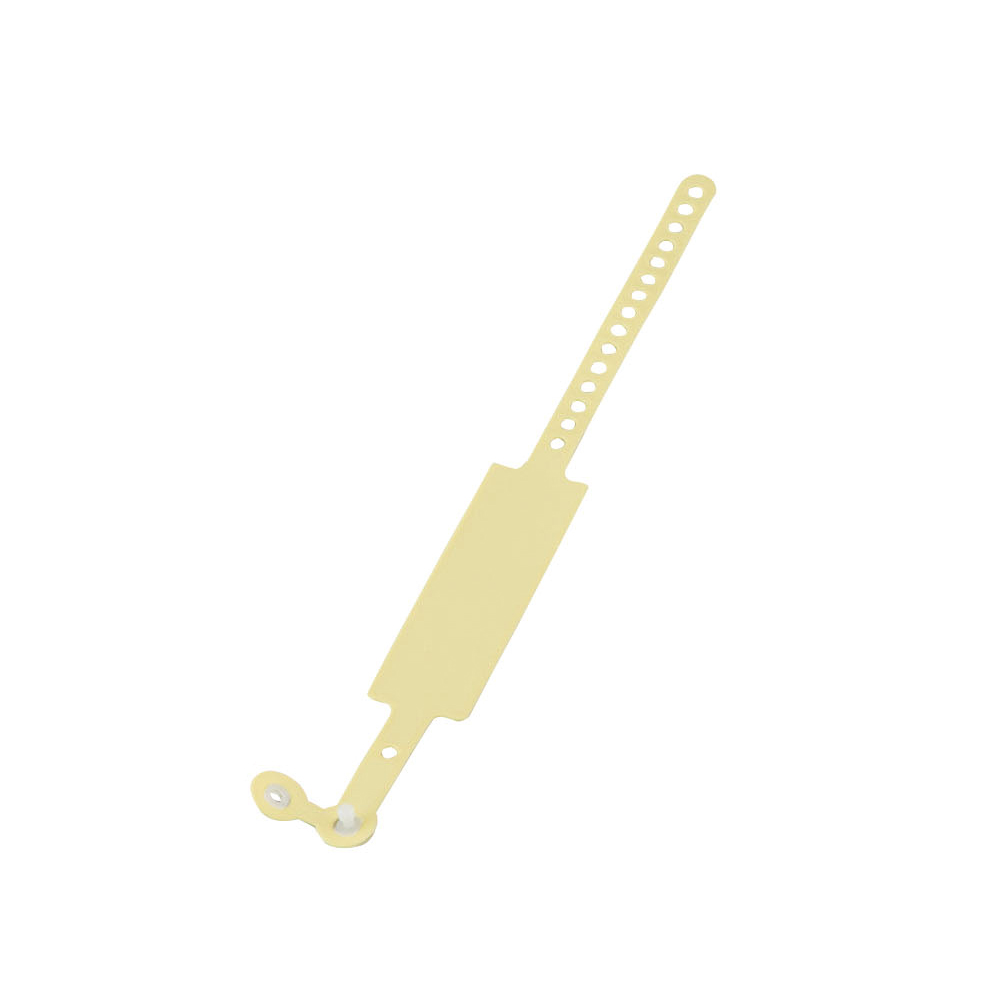 入院患者識別バンド 無地 イエロー 1箱（100本入） SF-90ST