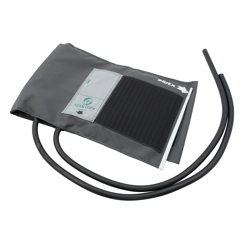 ギアフリーアネロイド血圧計用カフセット[ゴム袋付き・タイコス型] グレー