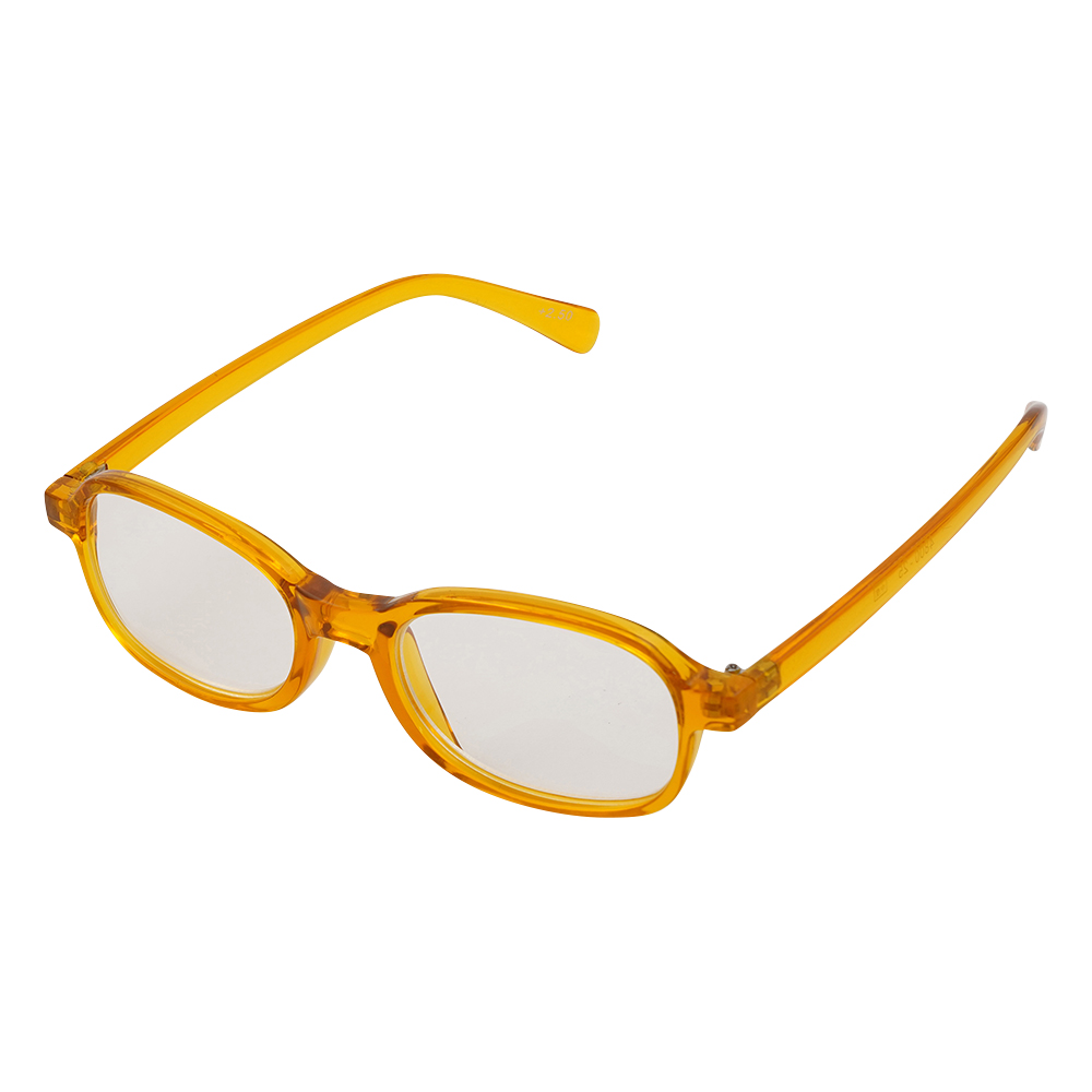 老眼鏡（受け付け用） 中度 眼鏡（イエロー）