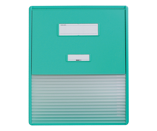 カードインデックス A3/A4（縦2面）15名用 グリーン HC114C-3
