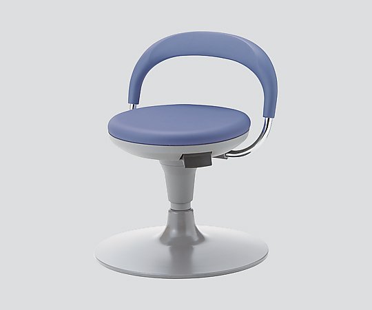 マルチチェアー 円盤脚・クロムメッキ・ロータイプ ブルー TSS-18Z