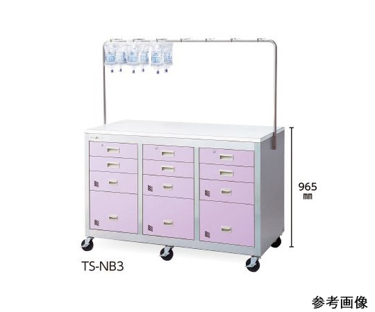 アルティア 点滴処置車 3列両引出し TW-NB3