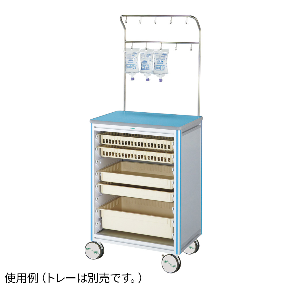 ヨーロピアンカートII 点滴処置車 ブルー EL-IB