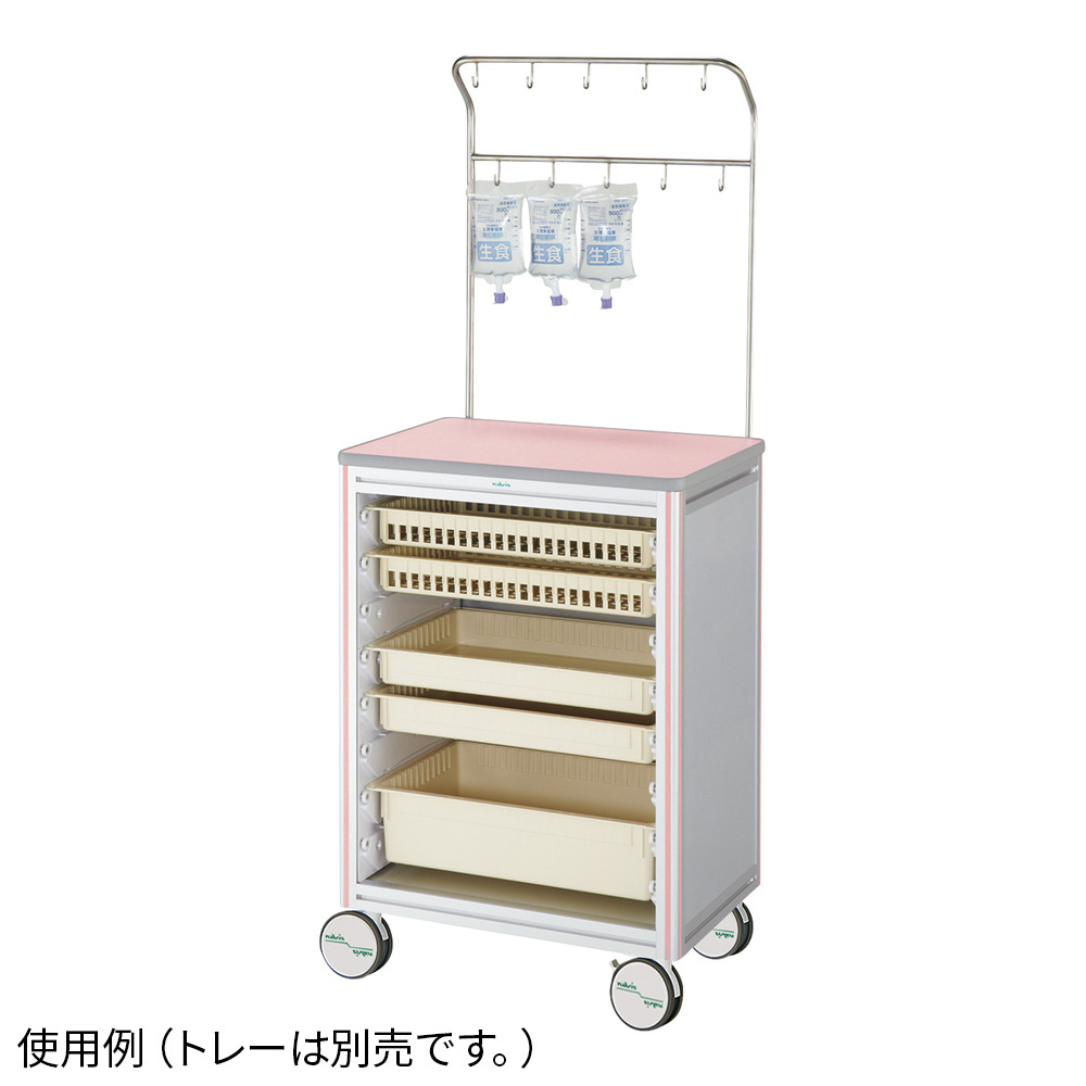 ヨーロピアンカートII 点滴処置車 ピンク EL-IP