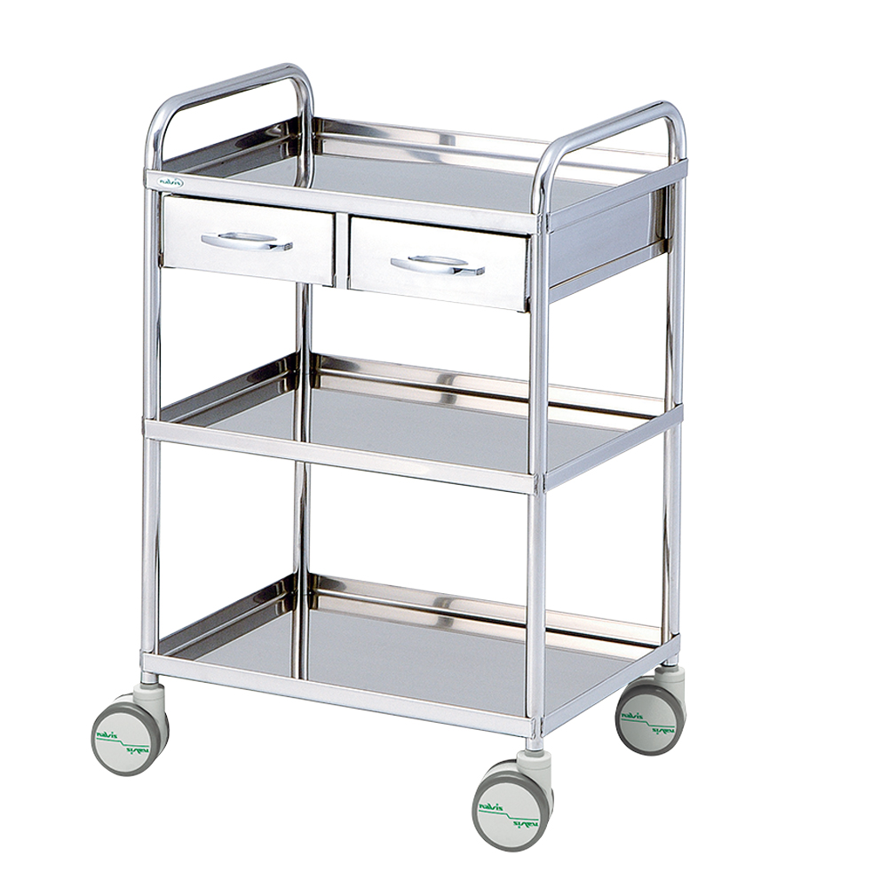 枠付き回診車（3段） 603×453×927mm W6045T