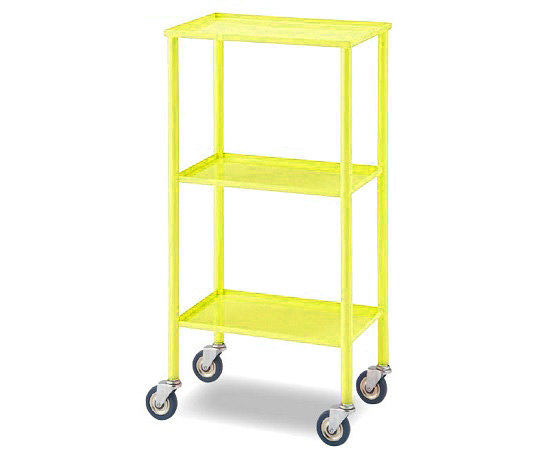 カラフルミニワゴン イエロー（縁折り曲げ） 435×285×850mm