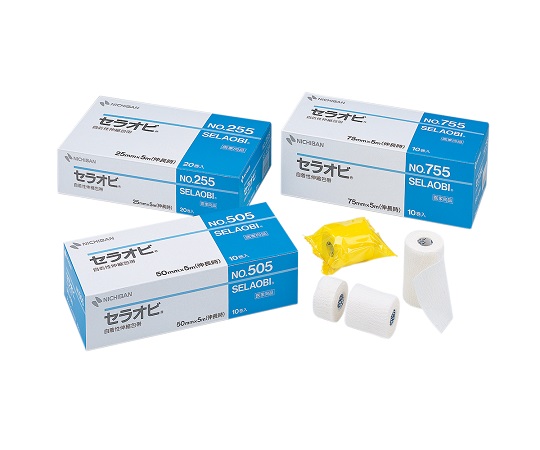 自着性伸縮包帯 セラオビ（TM） 25mm×5m 1箱（20巻入） No.255
