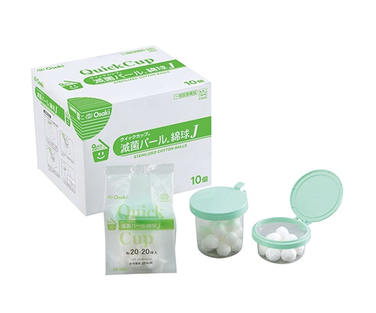 滅菌QCパール綿球（R） φ10 10球/個×10個入 EB10-10（S）