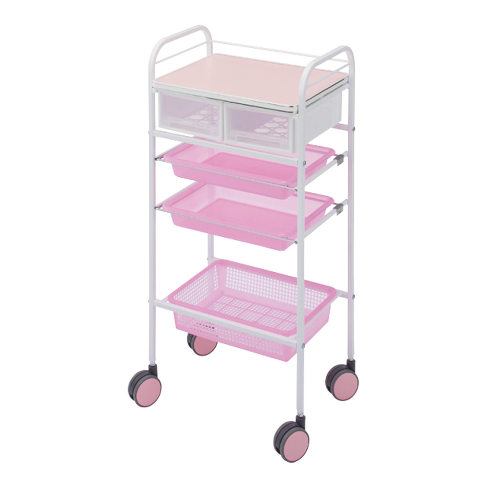 カラーセット台（C-208） ピンク 416×300×890mm 12082