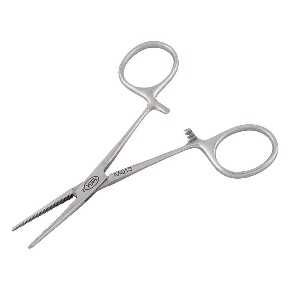止血鉗子（ペアン） 直 無鈎 120mm AA-01S