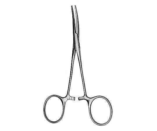 止血鉗子（ペアン） 曲 無鈎 200mm AA-07C