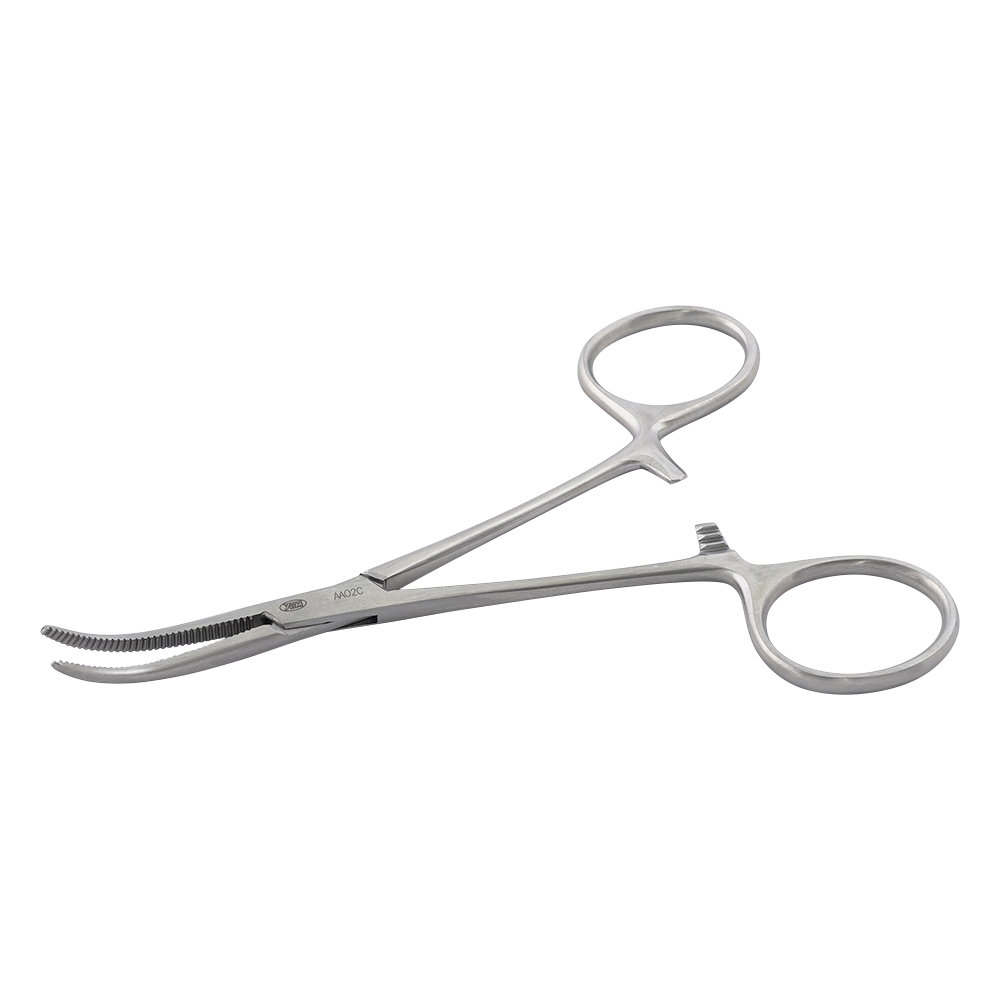 止血鉗子（ペアン） 曲 無鈎 130mm AA-02C