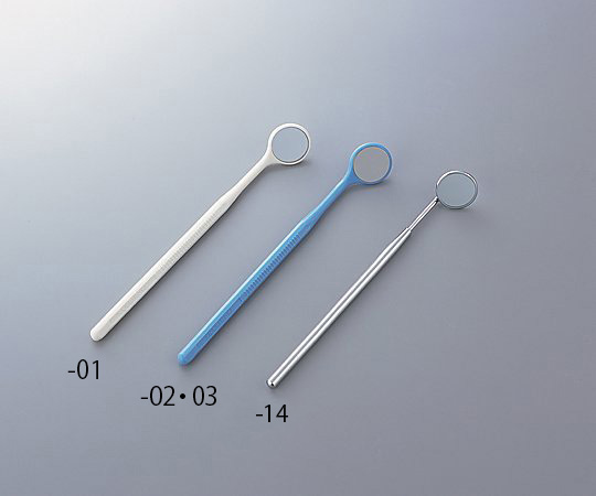 検診用マウスミラー ディスポタイプ／未滅菌 （青）1袋（50本入）