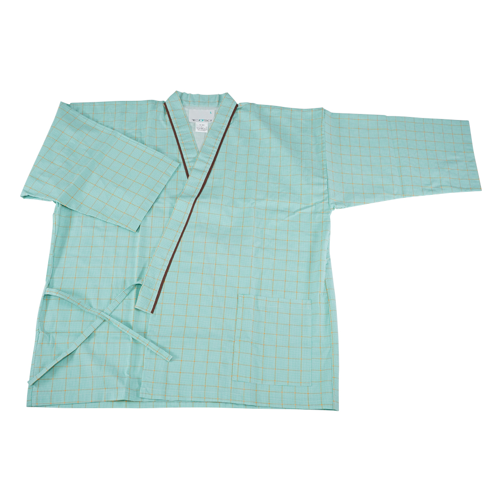 患者衣（上衣・男女兼用） 59-463 グリーンL 59-463 L