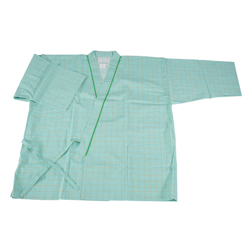 患者衣（上衣・男女兼用） 59-463 グリーンLL 59-463 LL