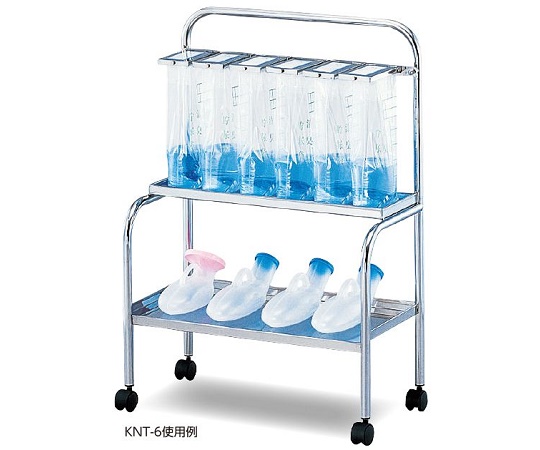 貯尿架台[尿器用棚付] 6人用 KNT-6
