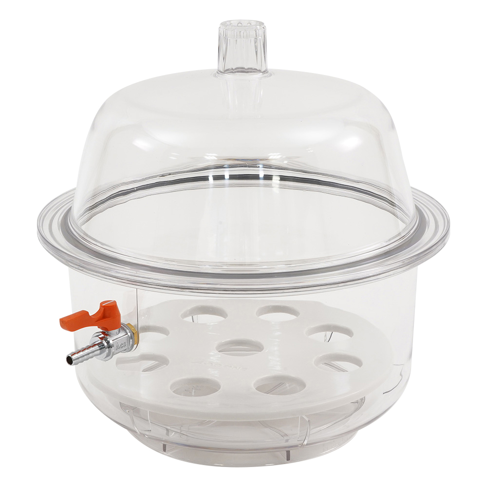 真空ポリカデシケーター 9L コック付 240型