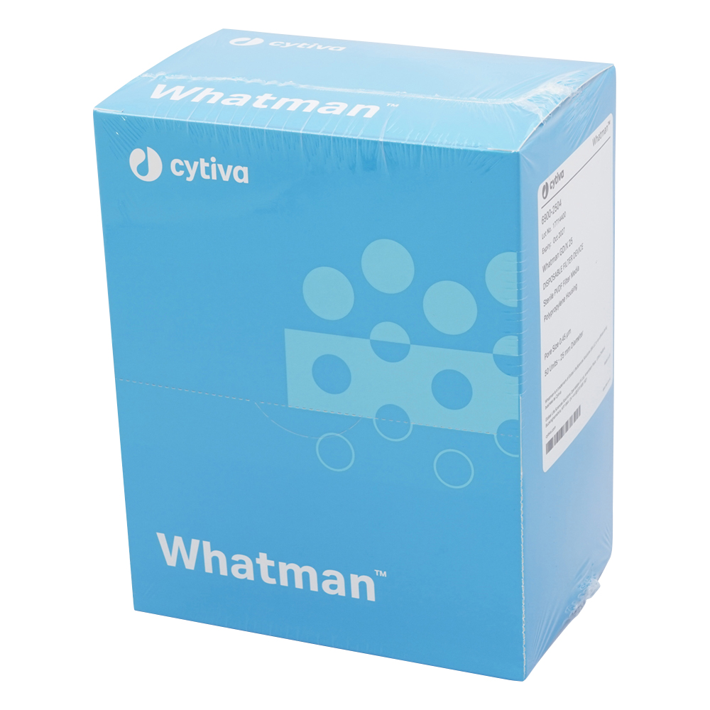 GD／X シリンジフィルター PVDF φ25mm・0.45μm 1箱（50個入） 6900-2504