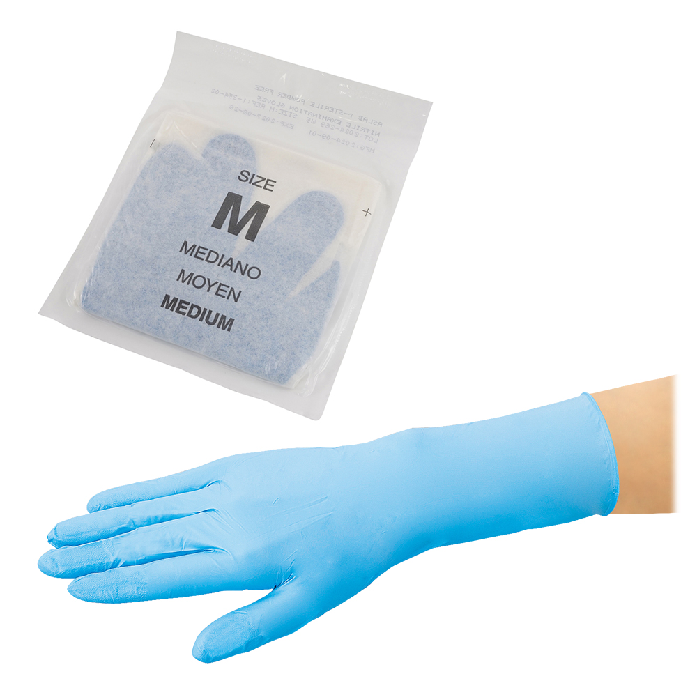 アズラボ滅菌手袋 パウダーフリー M 1双パック×50袋入