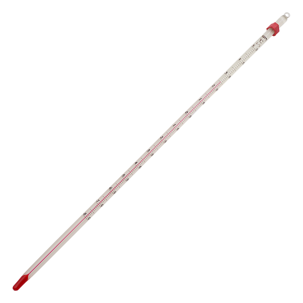 赤液棒状温度計 -80～50℃ 0335-00
