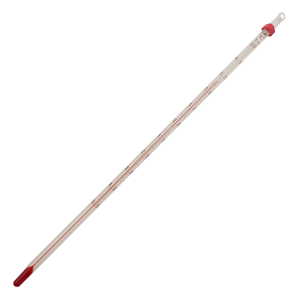 赤液棒状温度計 -50～50℃ 0260-00