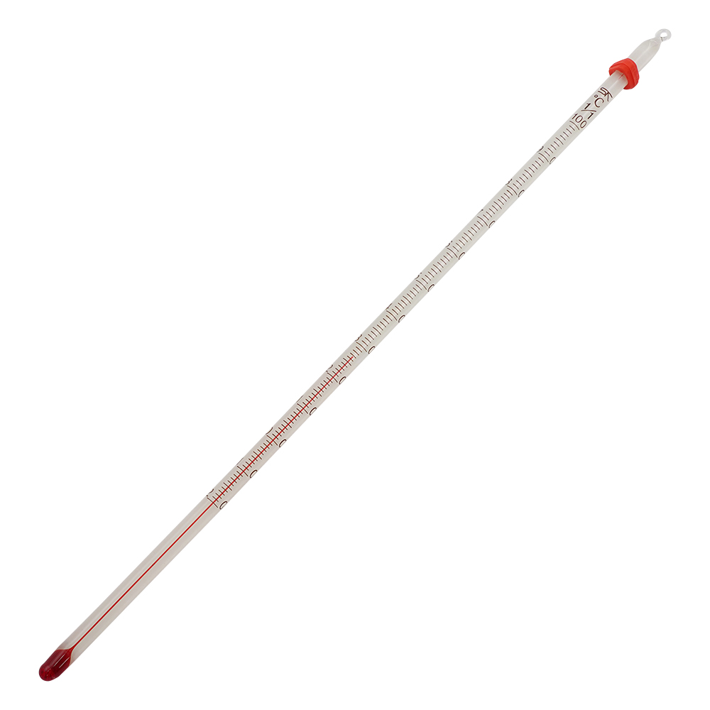 赤液棒状温度計 -20～100℃ 0125-00