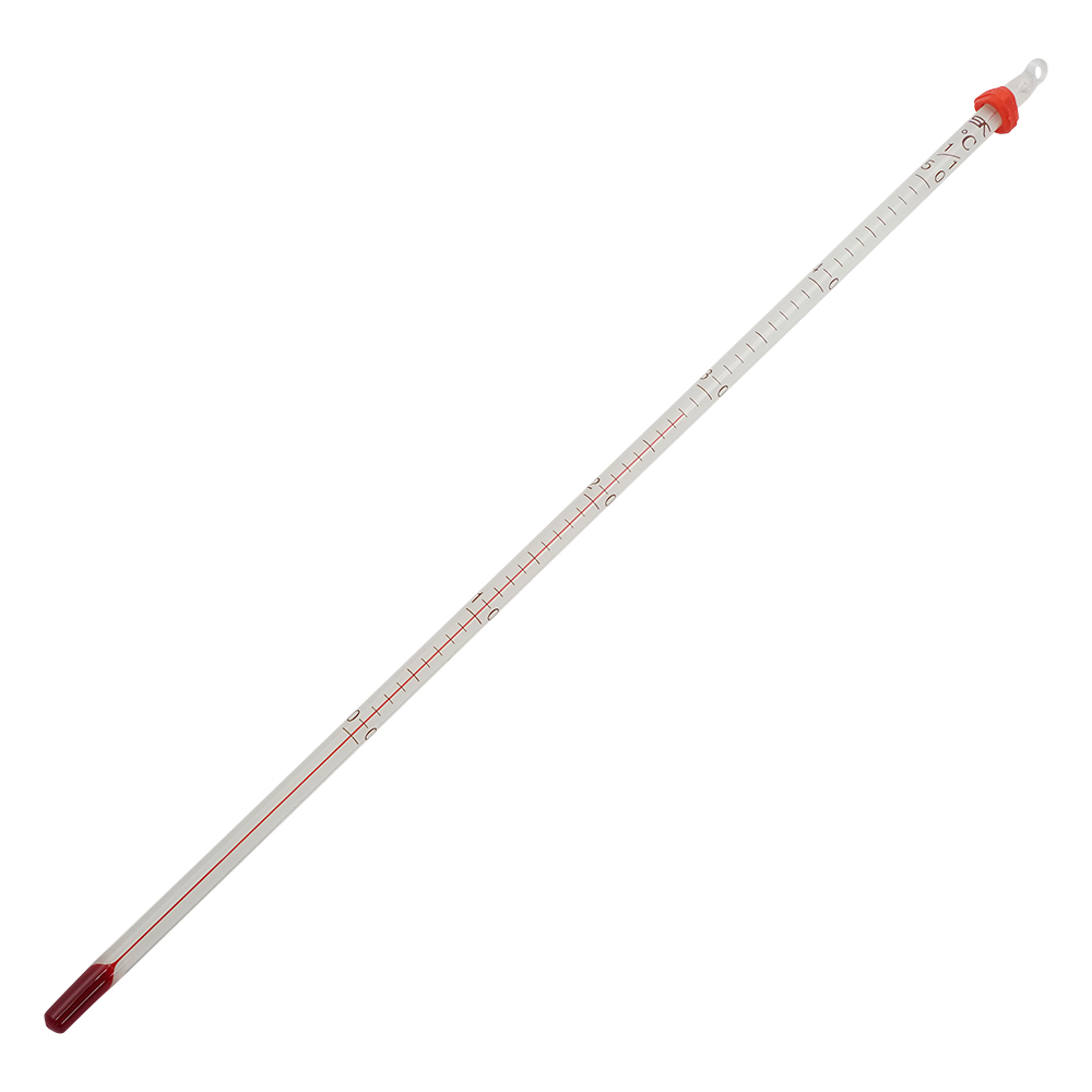 赤液棒状温度計 0～50℃ 0220-00